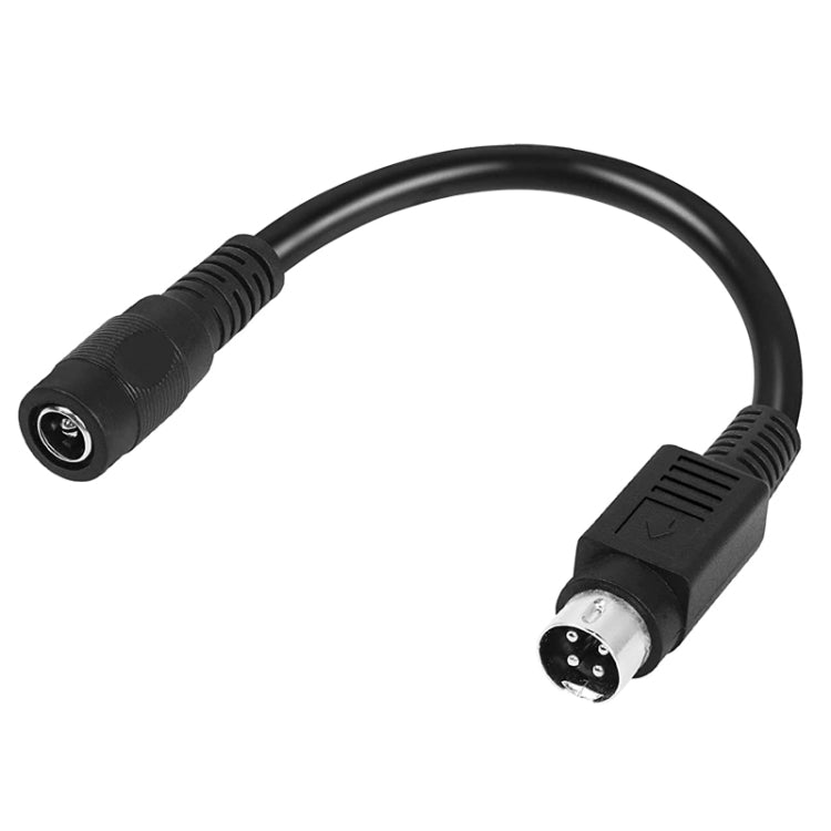4 Pin DIN Male to DC 5521 Female Power Cable, 0.15m Length
