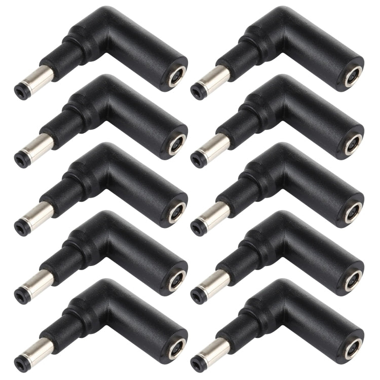 10-Piece Female to Male Plug Elbow Adapter Connector