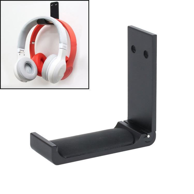 Foldable Metal Headset Stand in Sleek Black