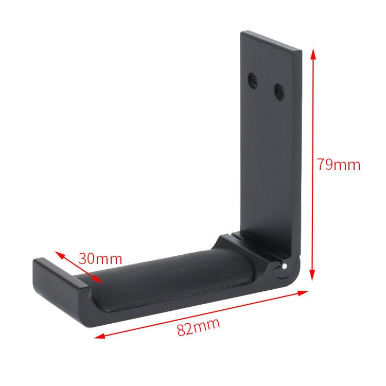 Foldable Metal Headset Stand in Sleek Black