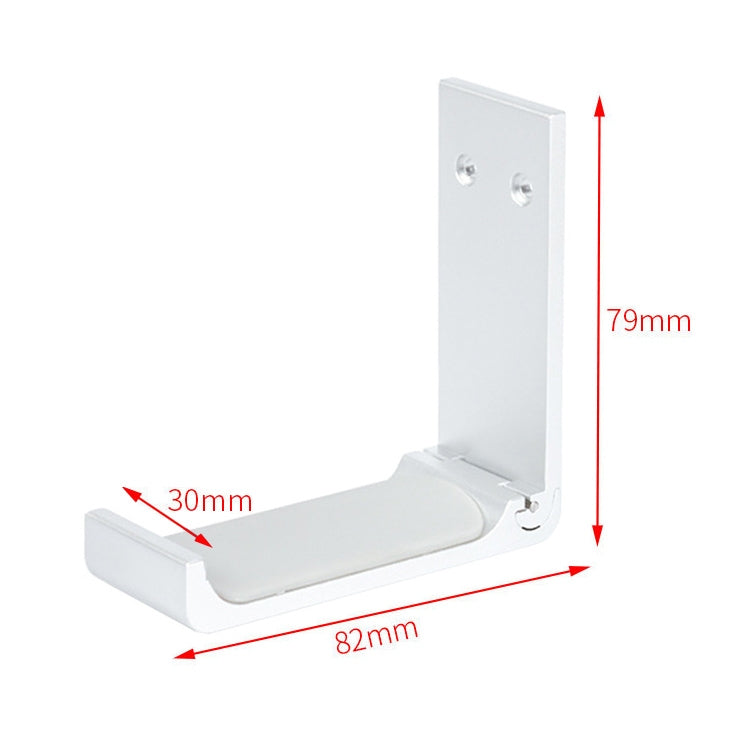 Metal Foldable Headset Stand Display Hanger- Silver