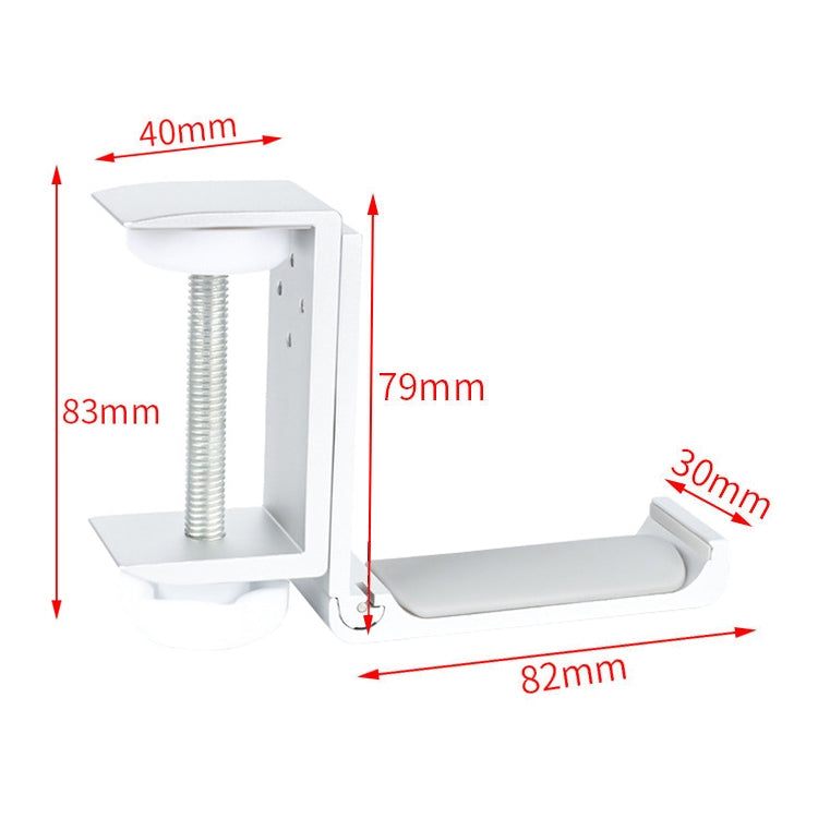 Foldable Aluminum Headset Stand with Universal Compatibility (Silver)
