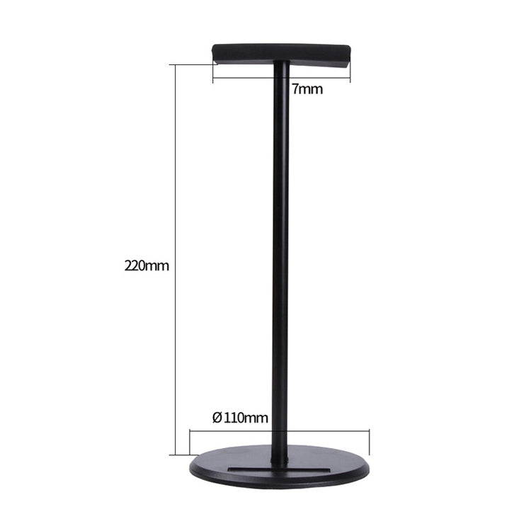 X1 Detachable Aluminum Alloy Headphone Stand Display Hanger (Black)