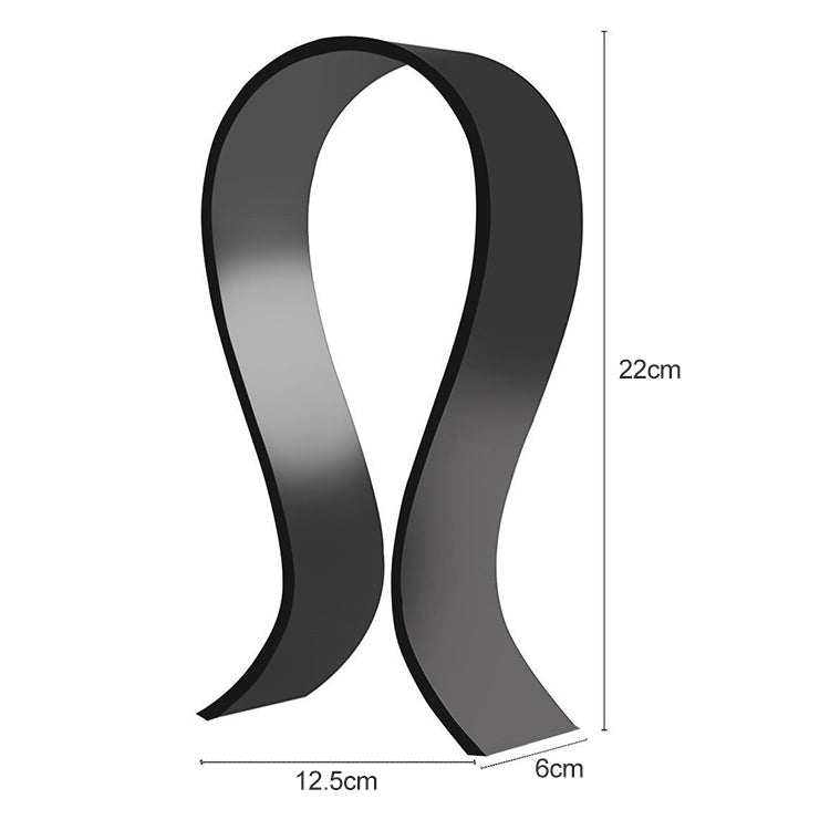 Black Universal Acrylic Headset Stand Display Hanger - DA1502