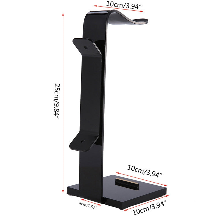 Acrylic Multi-Device Holder Stand with Headset Display