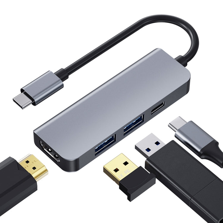 USB-C Multi-function Hub with 4K HDMI, 2 USB 3.0 Ports, and PD Charging