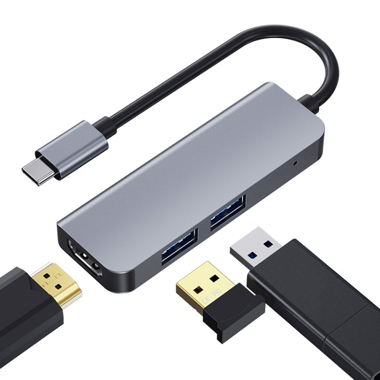 2008N 3-In-1 USB 3.0 x2 + HDMI Multi-Function Type-C Docking Station