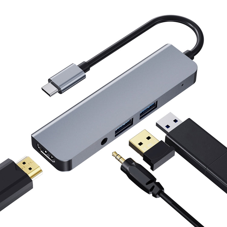 2008N 4-in-1 USB-C Docking Station with HDMI and 3.5mm Port