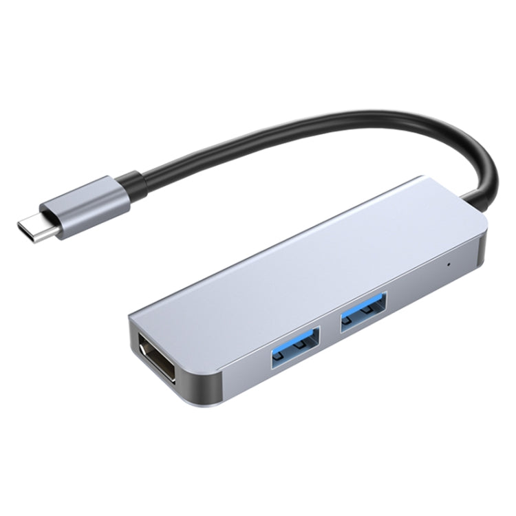2011N 3 In 1 USB 3.0 x2 + HDMI Multi-function Type-C Docking Station with USB-C HUB