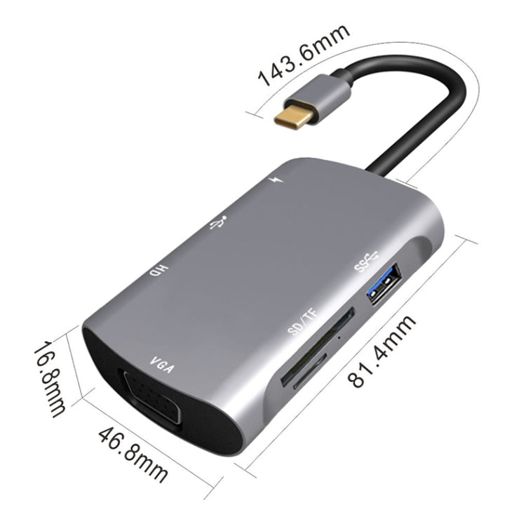 V217E 7-In-1 Type-C / USB-C Multi-Function Hub Docking Station