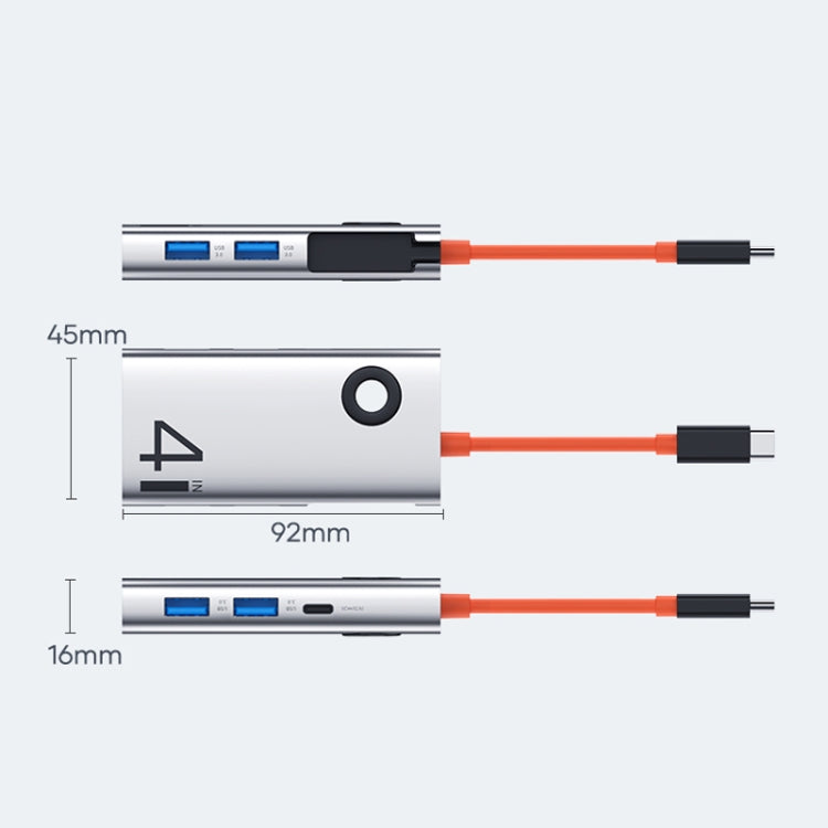 ROCK TR25 4 in 1 USB-C Docking Station