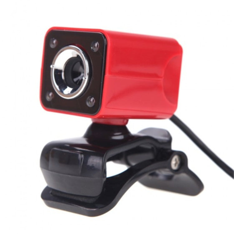 360 Degree Rotatable 480P WebCam with Microphone and LED Lights