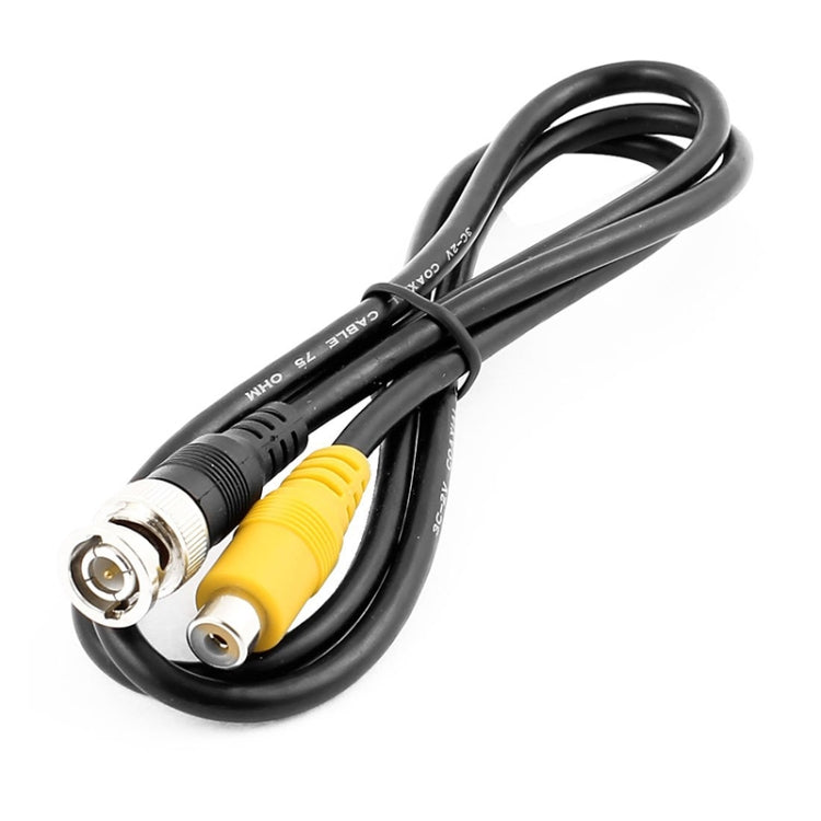Copper HD Video Coaxial Cable with BNC Male to RCA Female Connection, 1m Length
