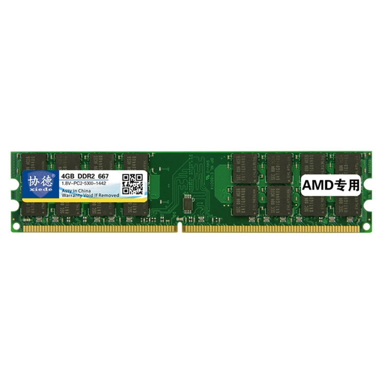 XIEDE X018 DDR2 667MHz 4GB RAM Module for AMD Desktop PCs