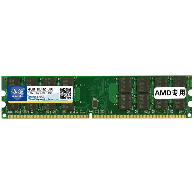 XIEDE X021 DDR2 800MHz 4GB Memory RAM Module for AMD Desktop PCs