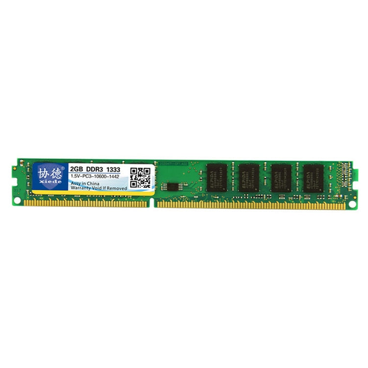XIEDE X030 DDR3 1333MHz 2GB 1.5V Desktop PC Memory RAM Module with Electroplated Gold Process