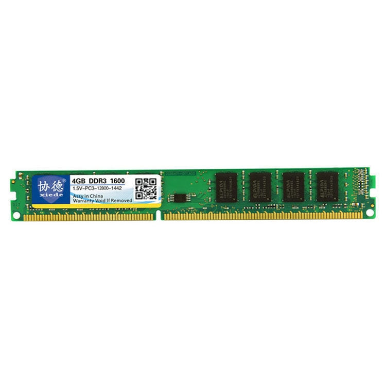 XIEDE X034 DDR3 1600MHz 4GB Desktop PC Memory RAM Module for Enhanced Performance