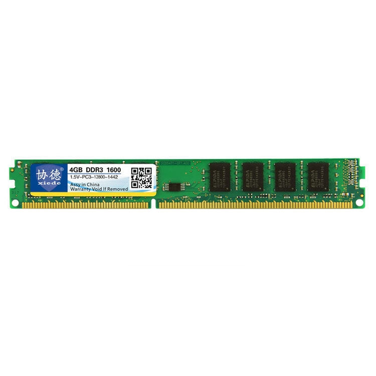 XIEDE X034 DDR3 1600MHz 4GB Desktop PC Memory RAM Module for Enhanced Performance