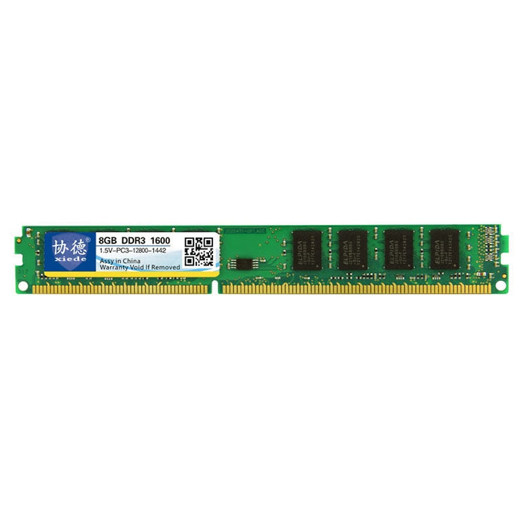 XIEDE X035 DDR3 1600MHz 8GB Desktop PC Memory RAM Module with Electroplating Gold Process