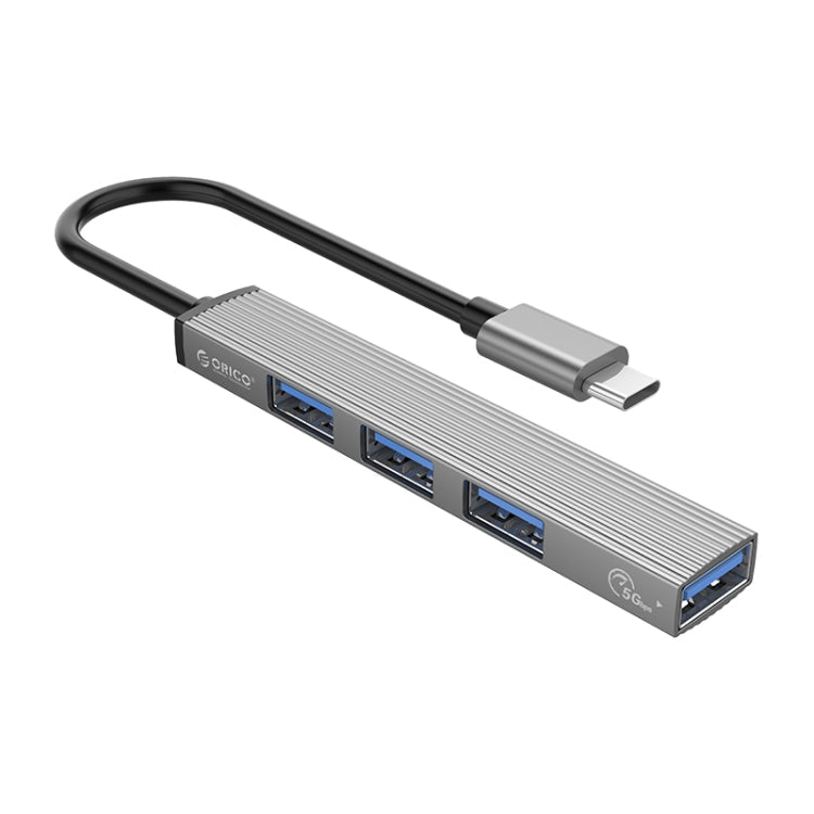 ORICO-AH-13-GY-BP USB-C Hub Adapter with USB 3.0 and USB 2.0 Ports