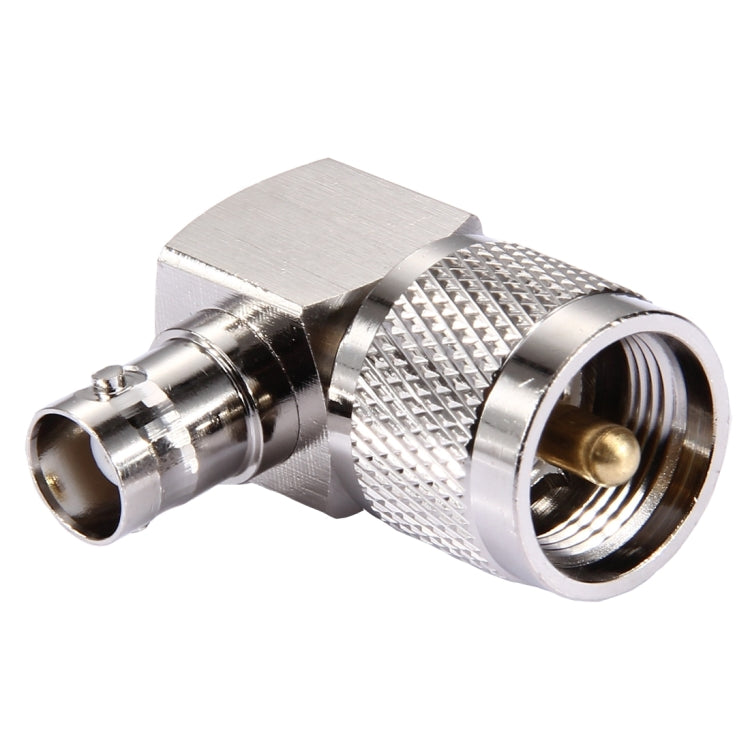 UHF Male to BNC Female 90 Degree Elbow Connector