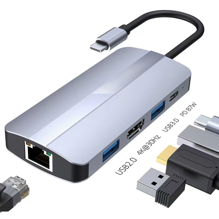 BYL-2109 5 in 1 USB-C Docking Station HUB Adapter