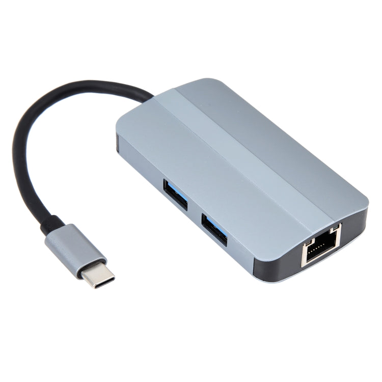 6 in 1 USB-C / Type-C to USB Multifunctional Docking Station HUB Adapter BYL-2203