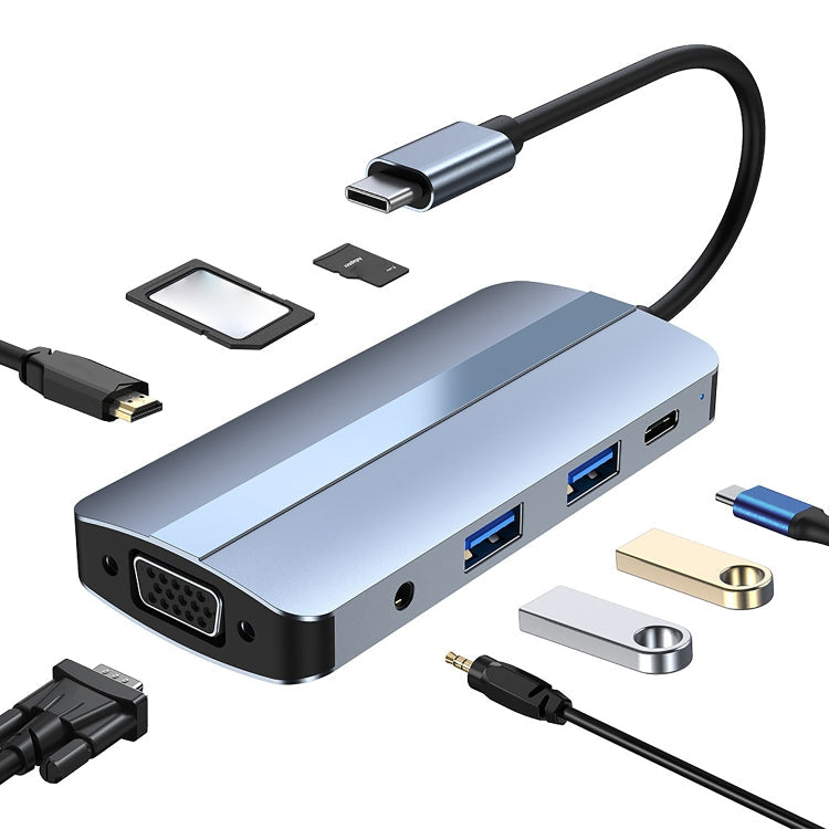 USB-C to USB Multifunctional Docking Station HUB Adapter