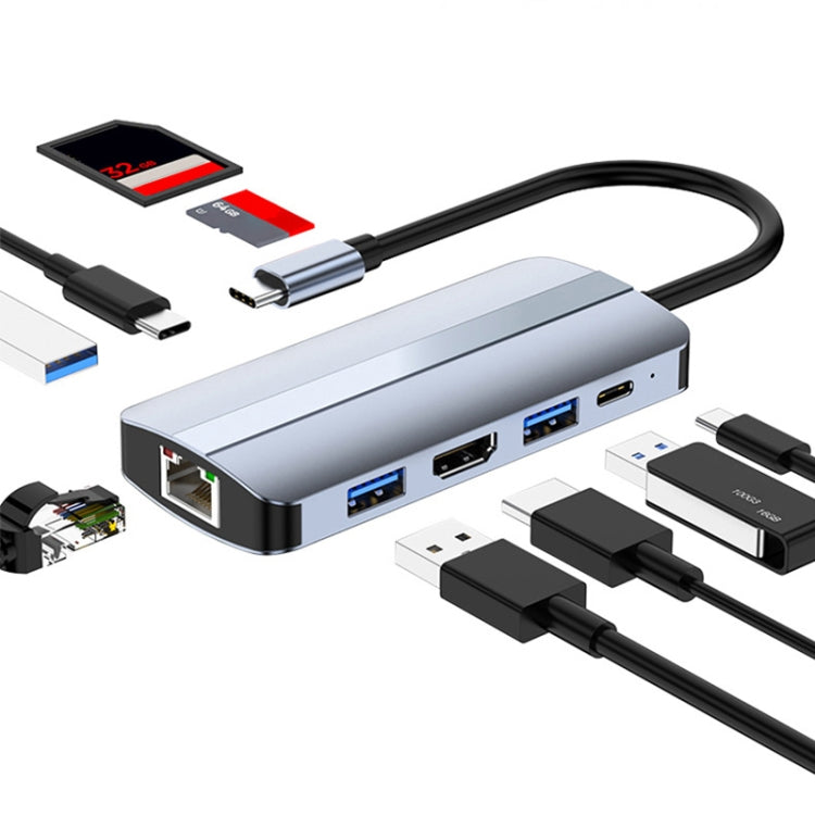 9 in 1 USB-C Multifunctional Docking Station HUB Adapter