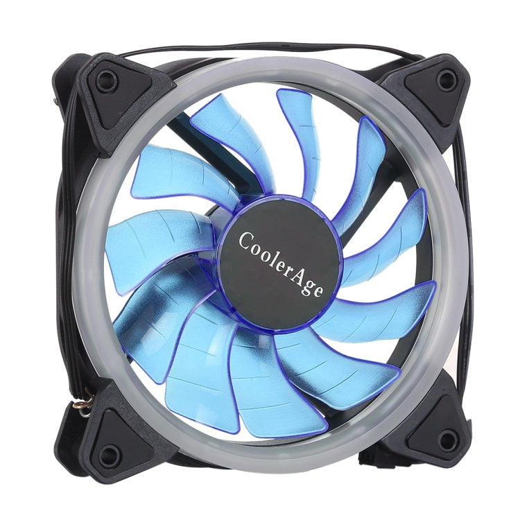 Blue Light 12cm 3pin PC Chassis Fan - Silent Cooling with Power Cable
