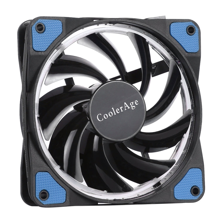 Color LED 12cm 4pin Chassis Fan with Blue Light (Blue)