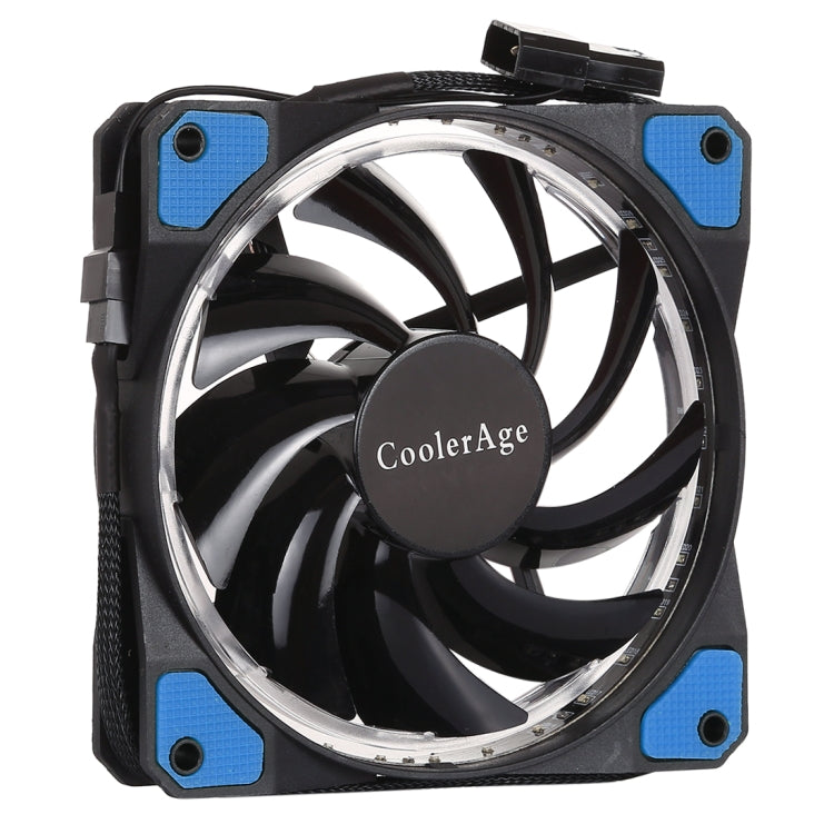 Color LED 12cm Blue Light Chassis Fan with Silent Cooling