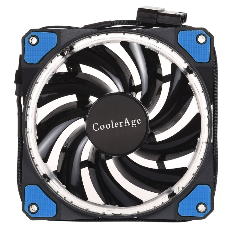 Color LED 12cm Blue Light Chassis Fan with Silent Cooling