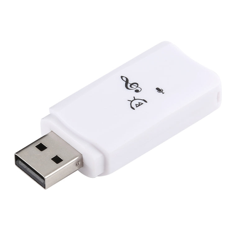 2 in 1 USB Bluetooth Dongle and Audio Receiver Adapter in White