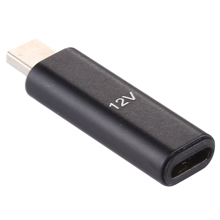 12V Type-C / USB-C to PD Aluminium Alloy Adapter for Asus (Black) with Plug and Play Functionality