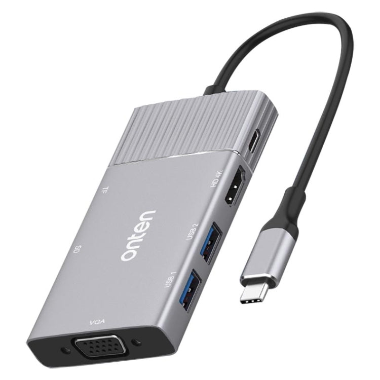 Onten 95113 8 In 1 USB-C Multi-function HUB Converter Dock Station