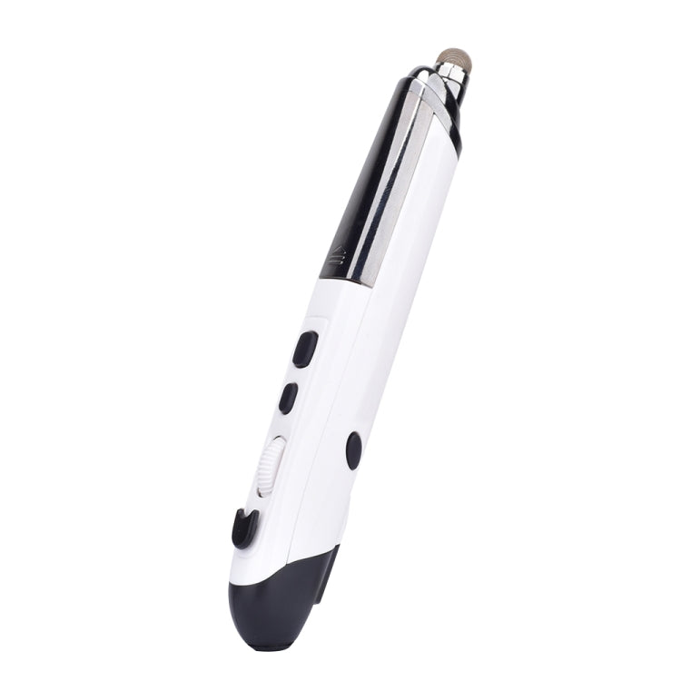Wireless Optical Mouse with Stylus Pen & Laser Function (White)
