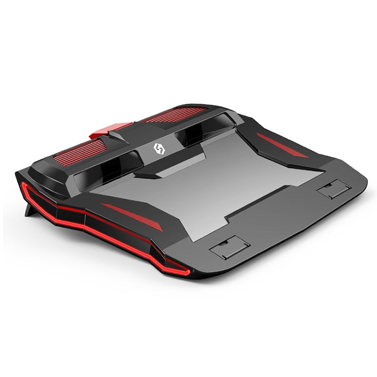 SSRQ-021S Laptop Radiator with Dual-Fan Red Light and Adjustable Height