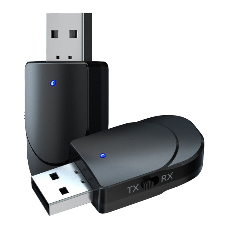 3-in-1 USB Bluetooth 5.0 Adapter with Switch Button & 3.5mm AUX Interface