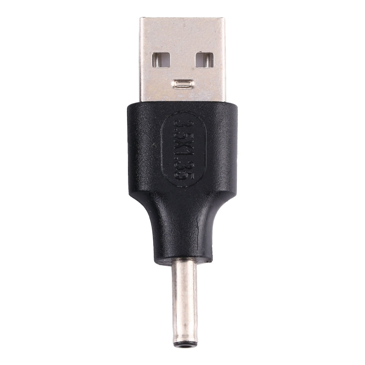 3.5x1.35mm Male to USB Male Adapter Connector - Pack of 10
