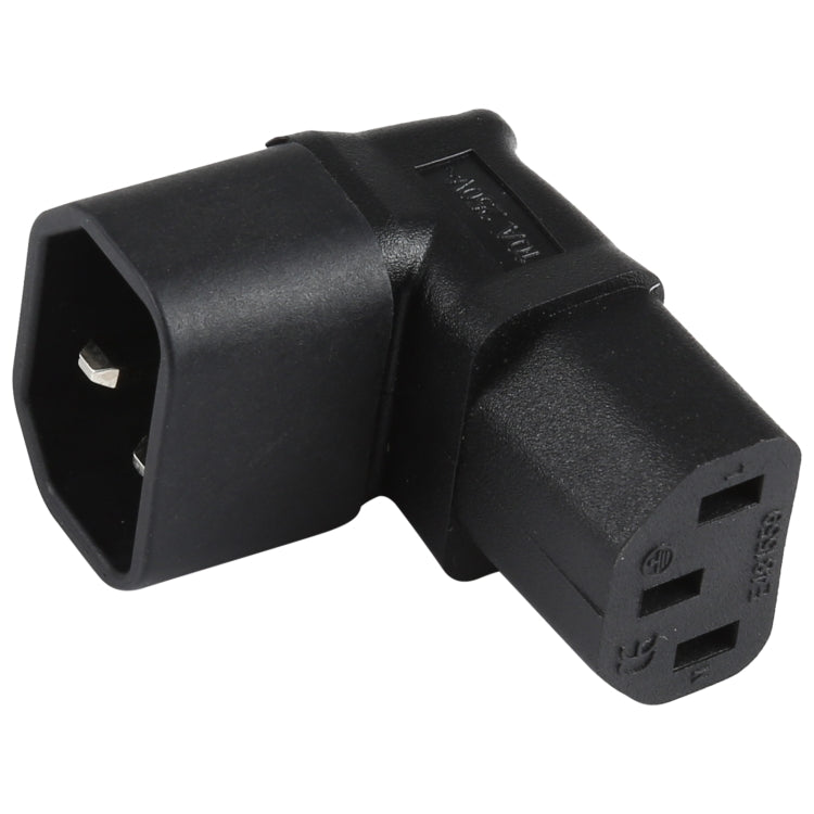Extended C13 to C14 Elbow AC Power Connector Adapter Socket