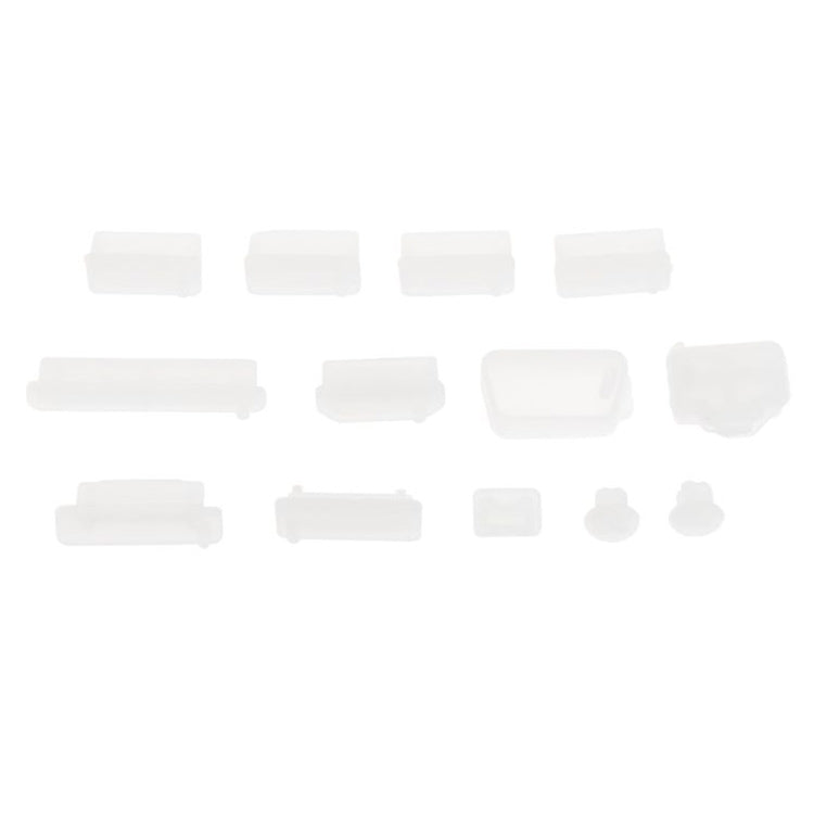 Universal Silicone Anti-Dust Plugs for Laptop - Set of 13 (Transparent)