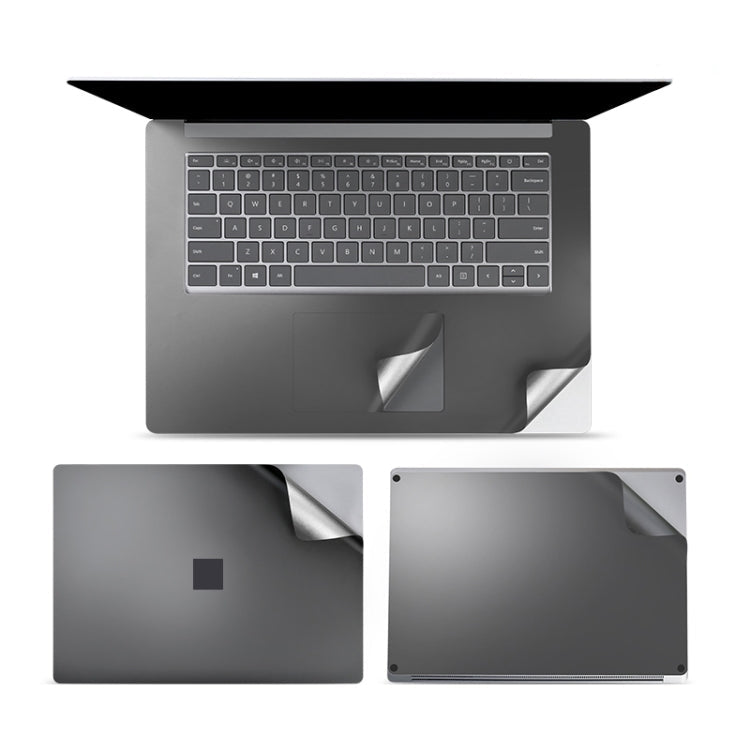 4 in 1 Grey Protective Film Sticker Set for Microsoft Surface Laptop 3 15 inch