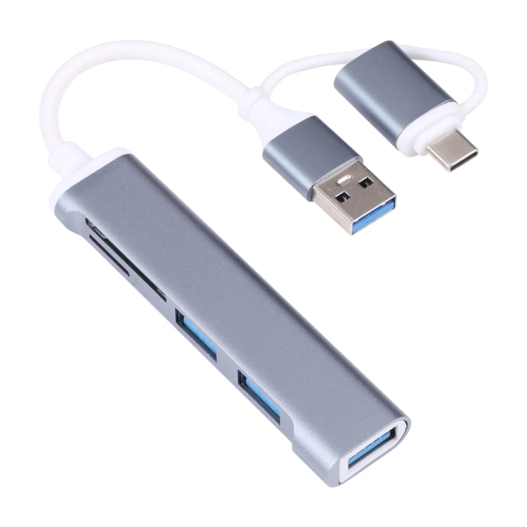 A-807 5 in 1 USB 3.0 and Type-C Hub Adapter Card Reader