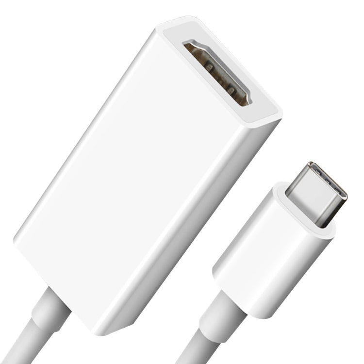 Mini Portable USB-C to HDMI HD 4K Conversion Cable - White