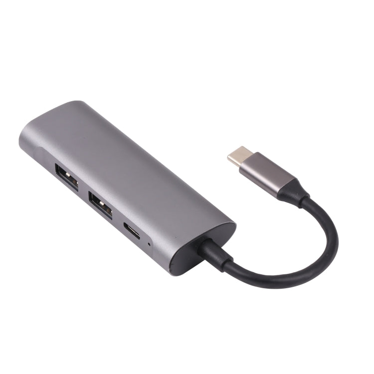 T-812 4 in 1 USB-C Docking Station with USB 3.0, SD/TF Card Slots