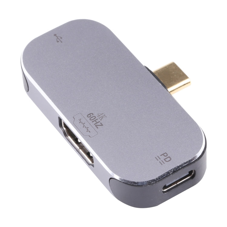 3-in-1 USB-C Adapter with Dual USB-C and 4K 60Hz HDMI Output