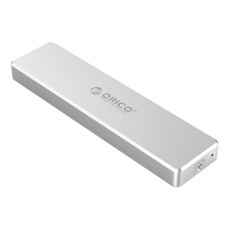 Super-Speed ORICO PCM2-C3 M.2 M-Key to USB 3.1 Gen2 USB-C Solid State Drive Enclosure (Silver) - 2TB Capacity