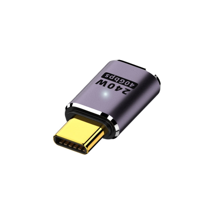240W USB-C/Type-C Straight Adapter with Rapid 40Gbps Transmission and LED Light