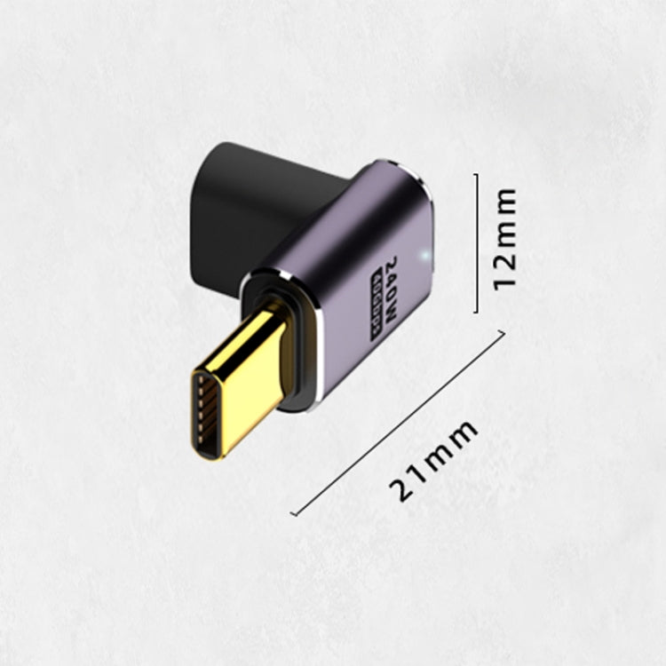 240W USB-C/Type-C Female to USB-C/Type-C Male Adapter for High-Speed Data Transfer